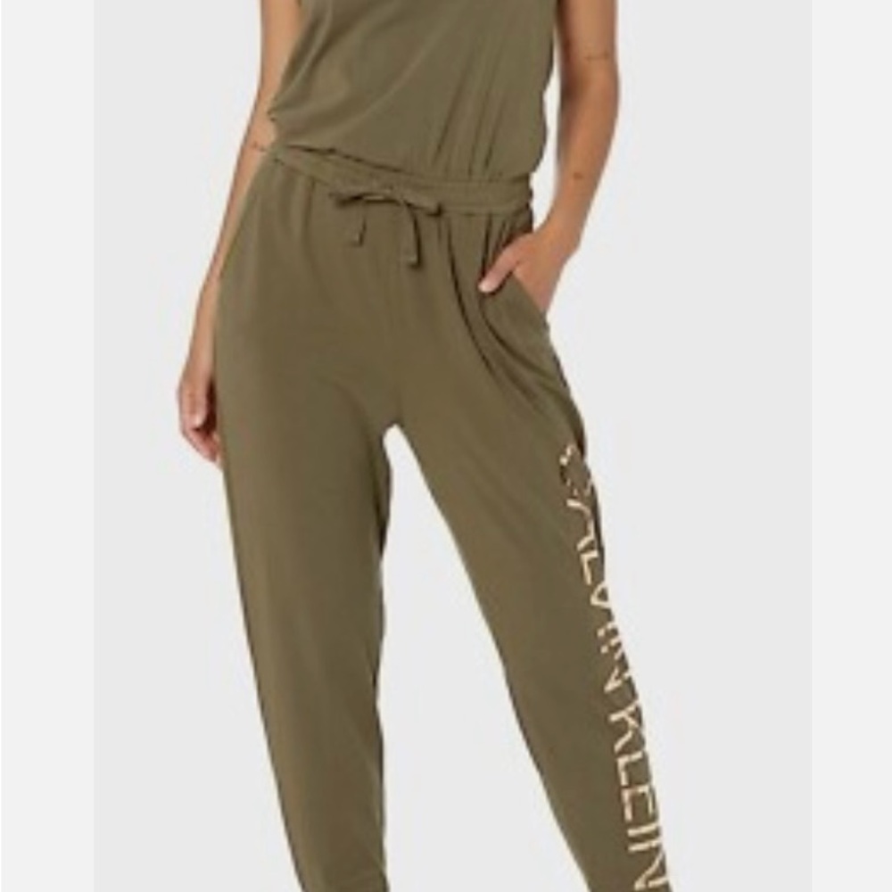Calvin Klein Olive Jumpsuit